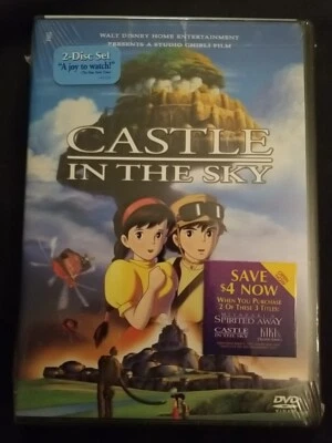 NEW Sealed Castle in the Sky DVD Studio Ghibli Disney Japan Anime Hayao Miyazaki - Image 1 of 4