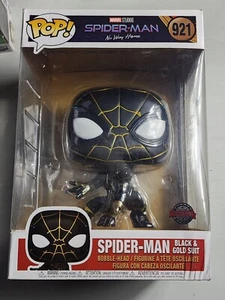 Spider Man Black and Gold Suit 10 Inch Special Edition Marvel Funko Pop Vinyl - Picture 1 of 6