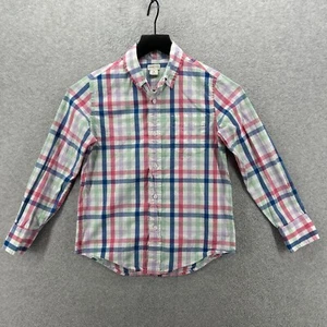 Crewcuts Shirt Boys Size 8 Plaid Multicolor Long Sleeve Button Up Easter - Picture 1 of 10