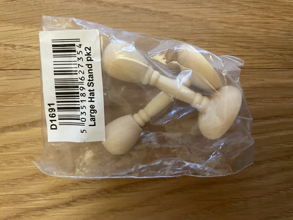 Streets Ahead Dolls House Large Hat Stands 2 Pack 12th Scale