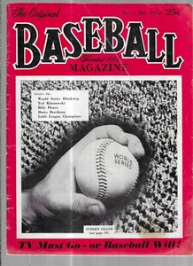 RIVISTA BASEBALL NOV-DICEC. 1952 - Foto 1 di 4