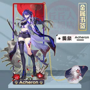 Honkai: Star Rail Acheron Cosplay Anime Moda Segnalibro Metallo Regalo Harajuku #1 - Foto 1 di 3