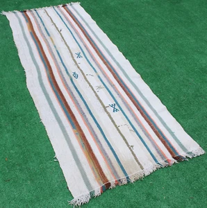 Alfombra turca 31""x78"" vintage corredor escaleras pasillo vintage Kilim pasillo - Imagen 1 de 12