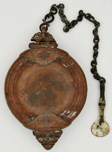 Lime (Chunam) Box Killotaya (Killota) Copper Antique Sri Lanka Ceylon - Picture 1 of 3