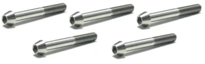 5 PACK TITANIUM TAPERED ALLEN HEAD BOLT M8 X 55MM M8X55MM LONG GRADE 5 6AL-4V - Picture 1 of 2