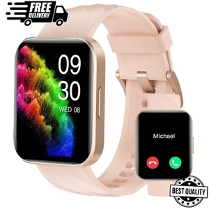 Reloj Inteligente Bluetooth De Mujer Para iPhone Apple Y Samsung Android Rosa US - Bild 1 von 4