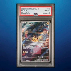 Pokémon japonés SV2a-Pokemon 151 2023 - 173 Pikachu arte raro - PSA 10 - Imagen 1 de 4