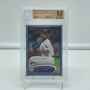 2012 actualización Topps Yu Darvish radiocontrol Walmart borde azul #US168 BGS 9,5 Texas Rangers - Imagen 1 de 6
