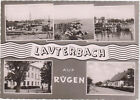 DDR Foto AK Lauterbach - Putbus auf Rügen 1961 ! Dorfstrasse und Hotel am Hafen