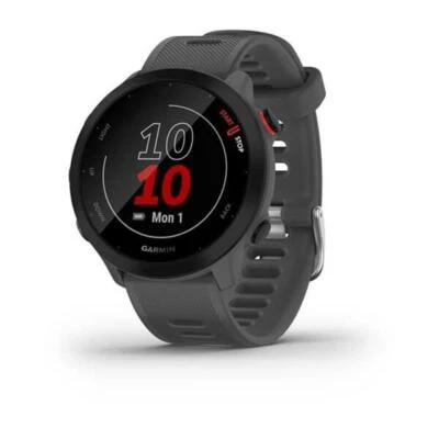 Garmin Forerunner 55 GPS Running Smart watch Fitness Tracker - Grey - Image 1 of 4