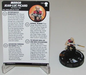 MIRROR JEAN-LUC PICARD 030 Star Trek TNG To Boldly Go HeroClix Chase Rare - Picture 1 of 3