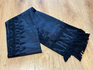 Bufanda Scarf - GIORGIO ARMANI - Azul Marino - Dark Blue - 168 x 37 cm - Imagen 1 de 9