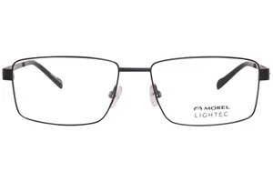 Morel Lightec 30297S SP07 Black Eyeglasses Stainless Steel Frame 58-17-145 Franc - Picture 1 of 2
