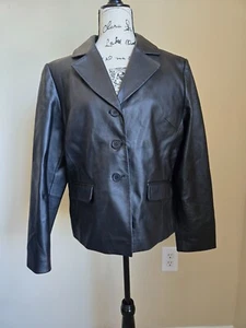 Margaret Godfrey dunkelbraune Lederjacke Damen XL - Bild 1 von 12