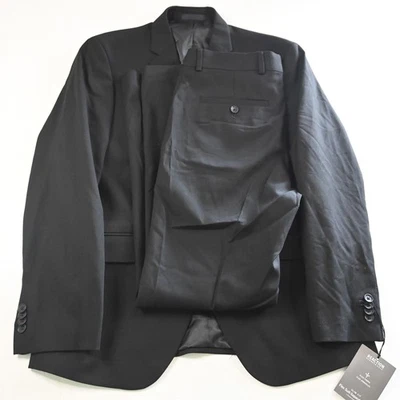 Новый Kenneth Cole реакции 38с 30 x 30 черный Technicole тонкий Мужская куртка брюки костюм - Изображение 1 из 4
