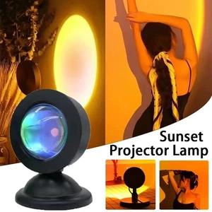 Led Sunset Projector Lamp USB Mood Neon Light Ambient Lighting Home Decoration - Picture 1 of 12