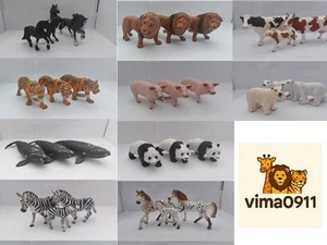 Schleich Tiere 3er Set 🐾 Auswahl Pferd Zebra Löwe Panda Kuh uvm. (SC25/01) - Bild 1 von 30