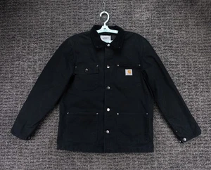 Carhartt Jacke Herren Large Schwarz Canvas Work In Progress Michigan Chore Coat - Bild 1 von 13
