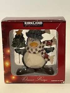 Kirkland Signatures Woodland Snowman North Pole Christmas Ornament Penguin - Picture 1 of 6