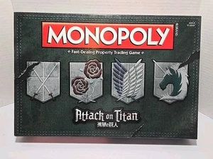 ATTACK ON TITAN Monopoly Board Game Hasbro - COMPLETE - Picture 1 of 13