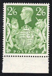 GEORGE VI U/COMO NUEVO 2/6D VERDE MARGINAL. - Imagen 1 de 1