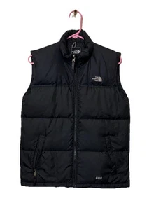 The North Face 600 Full Zip Winter Fall Spring Black Puffer Vest  Size L Boys - Picture 1 of 15