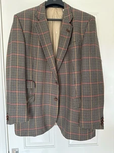 Daks of London Vintage Tweed 100% Wool Sports Jacket Size 46R - Picture 1 of 14