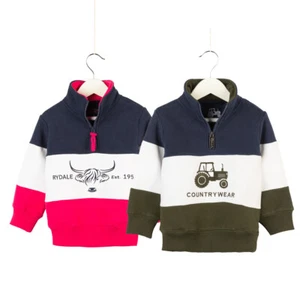 Childrens Country Sweatshirt Kids Sweater For Toddlers Overhead Jumper Rydale - Picture 1 of 23