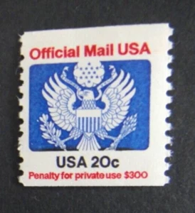 US Official Mail Coil Stamp O135 20c MNH #2 - Picture 1 of 2