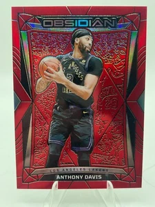 2023-24 Panini Obsidian - Anthony Davis #64 Electric Etch Red Flood - Picture 1 of 2
