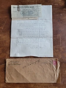Carta y cheque de colección 1924 de la corte del condado de West Palm Beach Florida es efímero - Imagen 1 de 13