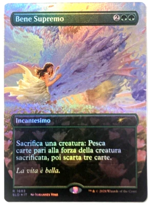 MTG Greater Good Bene Supremo ITALIAN RAINBOW FOIL Secret Lair Sheldon 1693 NM - Image 1 of 4