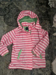 mini boden Beautiful girls 7-8 jacket , coat pink strip liner - Picture 1 of 10