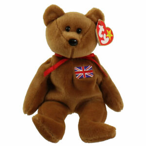 Ty Beanie Britannia the Bear w/ England Flag UK Exclusive 8.5 inch 20cm New MWMT