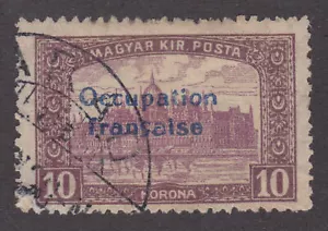 France 1919 Used Hungary Definitive overprinted Occupation Francaise SG25 - Picture 1 of 1