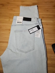 Original Use Men's Jeans 38x34 Slim Taper Fit Stretch Light Wash Denim NWT - Picture 1 of 8