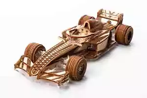 Mechanical Veter Models wooden & plastic 3D puzzle Racer-v3 F1 Racing Car Model - Picture 1 of 12