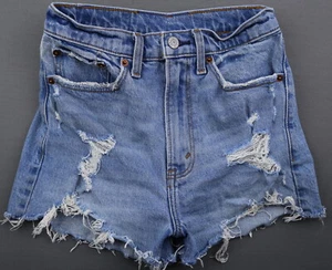 Pantalones cortos de jean para mujer Abercrombie and Fitch de los años 90 talla 25 - Imagen 1 de 5