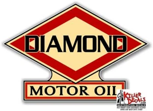 (DIMO-6) 12" DIAMANTE DX ACEITE CALCOMANÍA BOMBA DE GASOLINA LETRERO LUBRICANTE DE PARED PEGATINA - Imagen 1 de 1