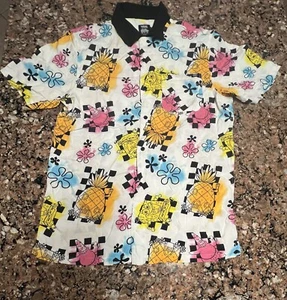 Spongebob Squarepants button shirt classic fit by Vans Off The Wall size Medium - Picture 1 of 8