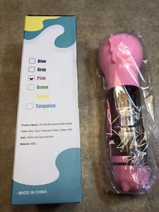 Pet Multifunctional Water Bottle PINK - Picture 1 of 2