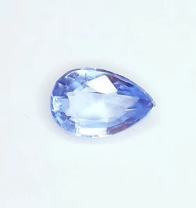 1.67 Ct Natural Blue Tourmaline Loose Gemstone Untreated Certified Pear Cut Gems - Picture 1 of 10