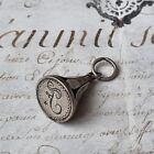 SCEAU CACHET XVIIIè Argent Monogramme F French Silver SEAL 18thC