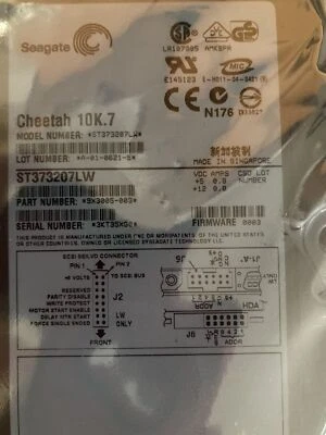 Seagate Cheetah 10k.7 ST373207LW 73 Gb SCSI 3.5 Internal Hard Drive - Image 1 of 3