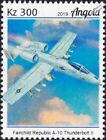 Fairchild Republic A-10 THUNDERBOLT II Attack Aircraft Stamp (2019 Angola)
