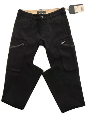 NWT RAG & BONE Black LIVERPOOL cargo PANTS Womens Size 2 designer trousers - Image 1 of 4
