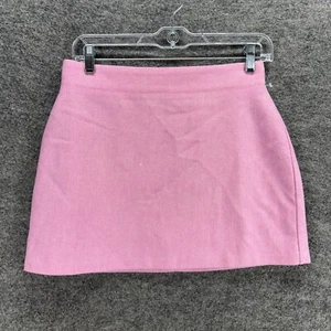 New Crewcuts Skirt Girls 16 Pink Mini Short Zipper Wool Lined Mid Rise Casual - Picture 1 of 8