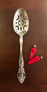 VTG Imperial International Stainless Chalmette Pierced Serving Spoon 8.5" - Picture 1 of 6