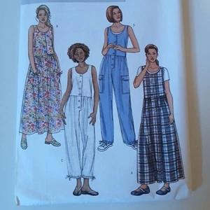 Maxi Vestido Mono Butterick 4187 Y2K Cottagecore Boho Modesto Costura 14-18 - Imagen 1 de 7