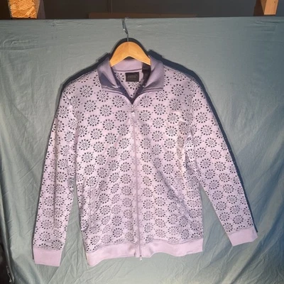 Chaqueta Puma x Fenty by Rihanna para mujer de encaje púrpura con cremallera completa Foto 1 de 4